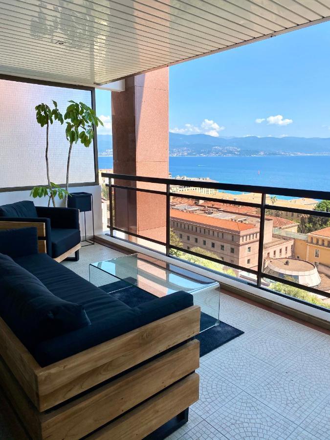 Grand T2 Standing Ajaccio Proche Centre Et Plages Vue Panoramique Parking Prive מראה חיצוני תמונה