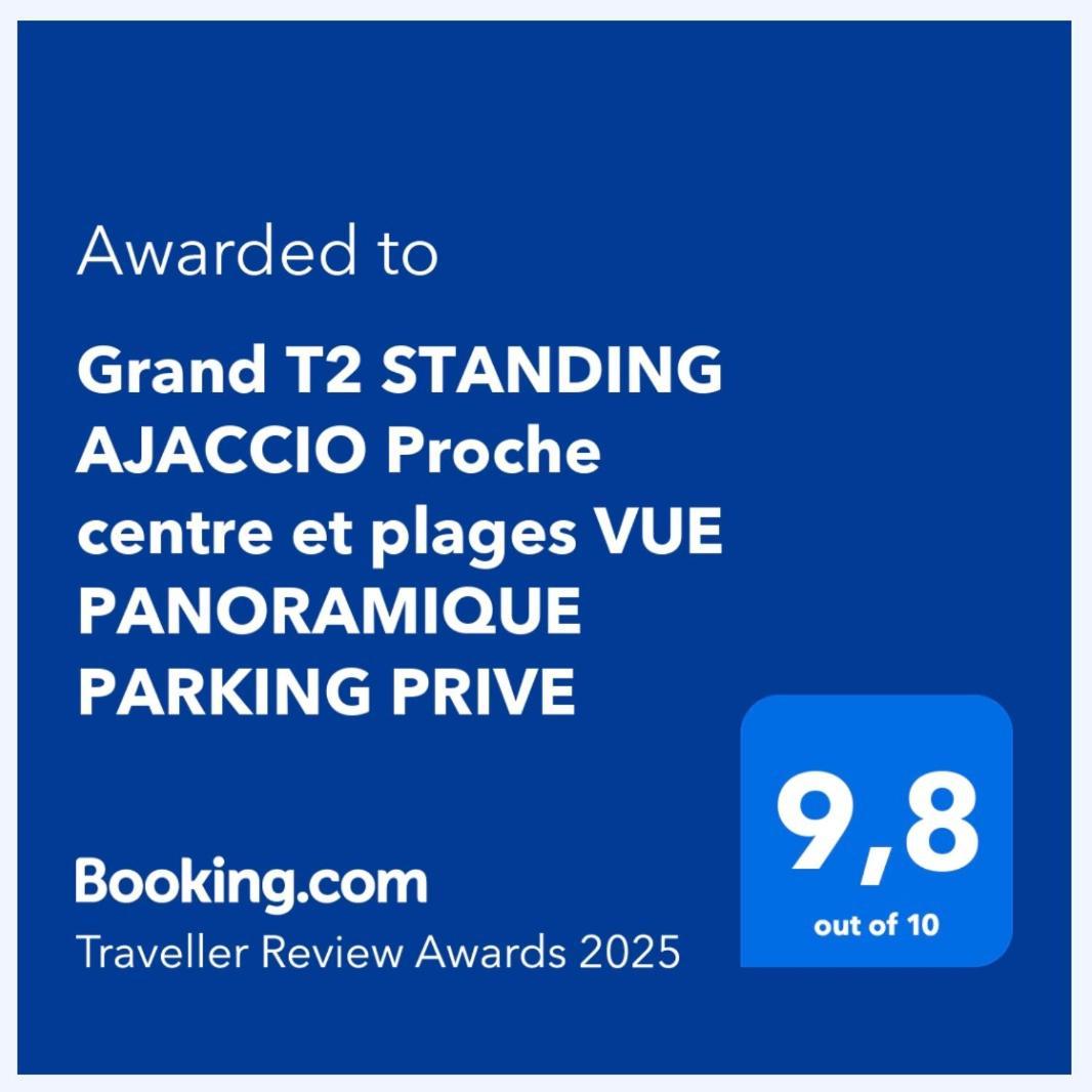 Grand T2 Standing Ajaccio Proche Centre Et Plages Vue Panoramique Parking Prive מראה חיצוני תמונה